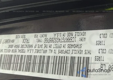 2016 Ram 1500 Big Horn z USA, uszkodzony, nr VIN 1C6RR7GT4GS289766